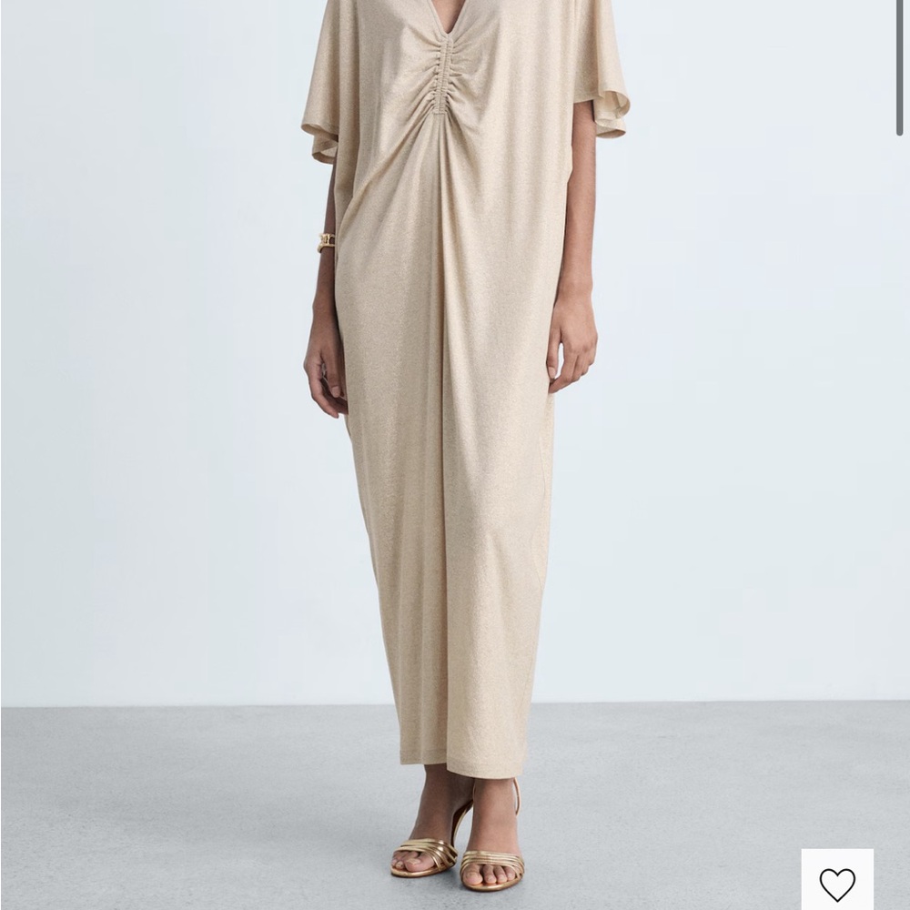 Mango Metallic Gold Caftan - Picture 2 of 7